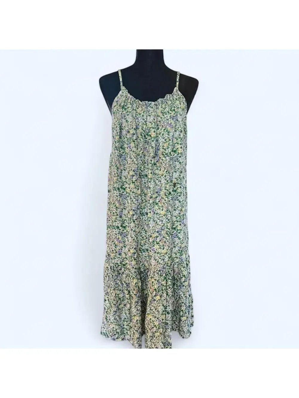 Elisa Floral Cottagecore Boho Dress Made in Italy Floral Size Medium